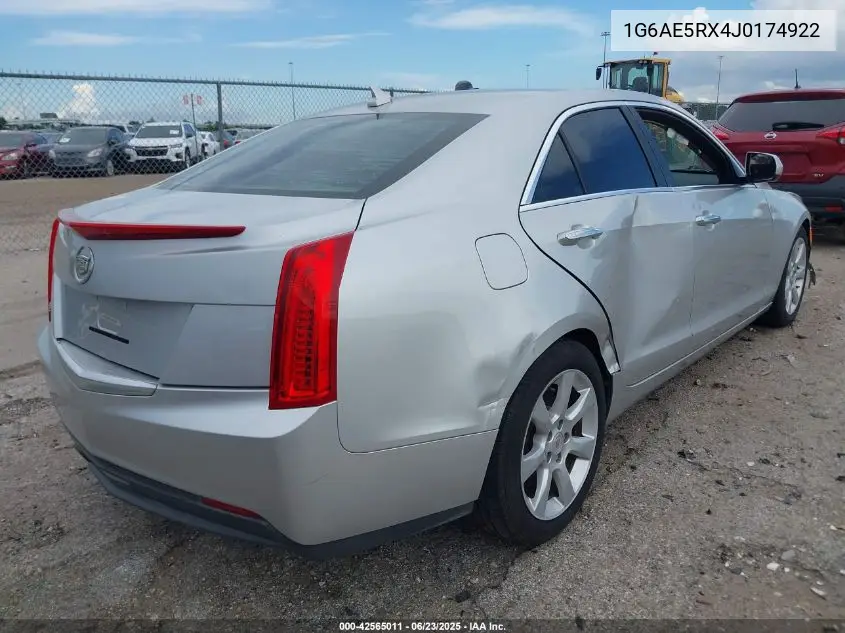 2018 Cadillac Ats Standard VIN: 1G6AE5RX4J0174922 Lot: 42565011
