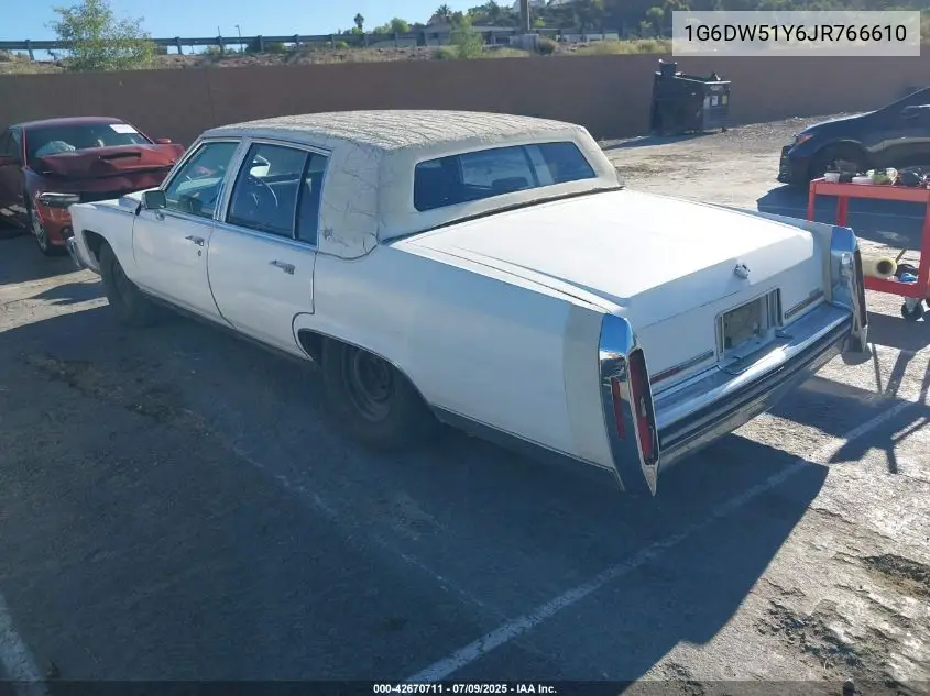 1988 Cadillac Brougham VIN: 1G6DW51Y6JR766610 Lot: 42670711