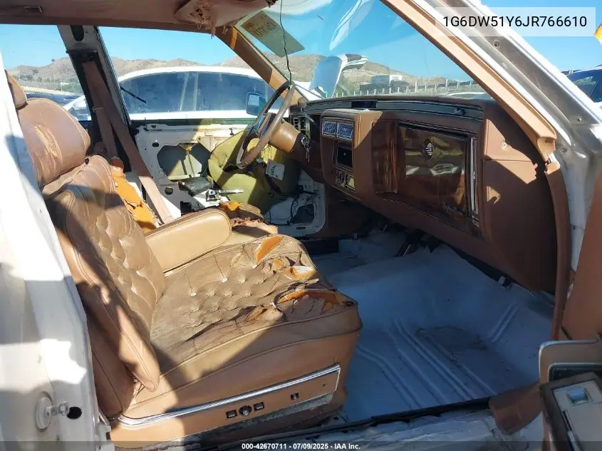 1988 Cadillac Brougham VIN: 1G6DW51Y6JR766610 Lot: 42670711