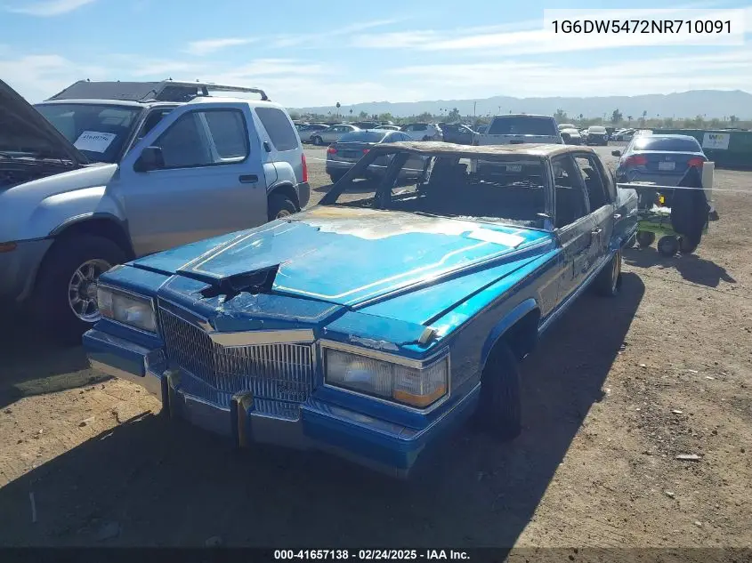 1992 Cadillac Brougham VIN: 1G6DW5472NR710091 Lot: 41657138