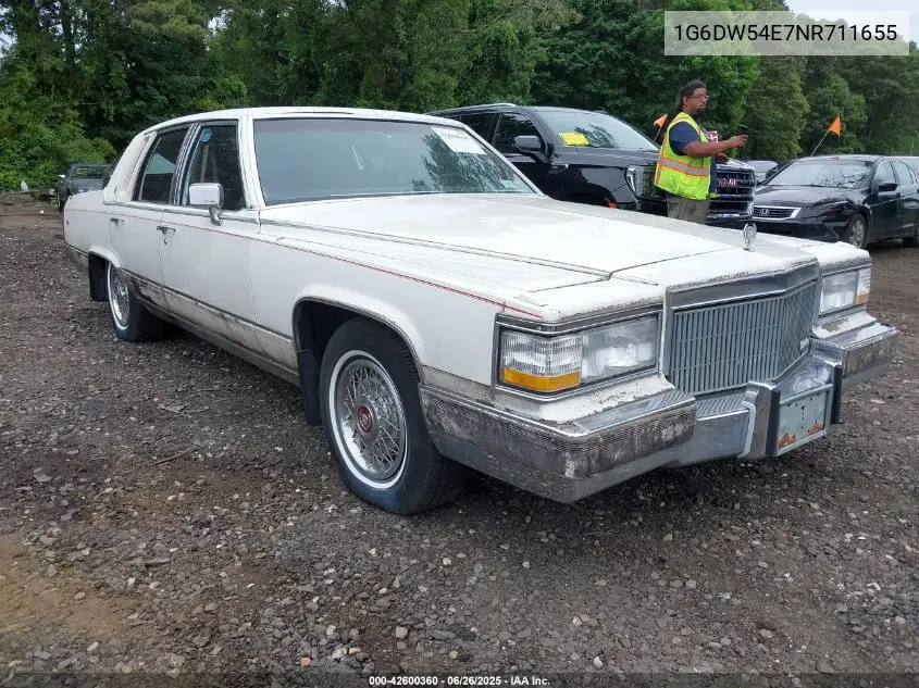 1992 Cadillac Brougham VIN: 1G6DW54E7NR711655 Lot: 42600360