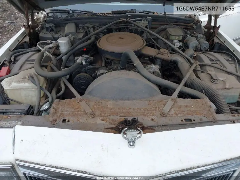 1992 Cadillac Brougham VIN: 1G6DW54E7NR711655 Lot: 42600360