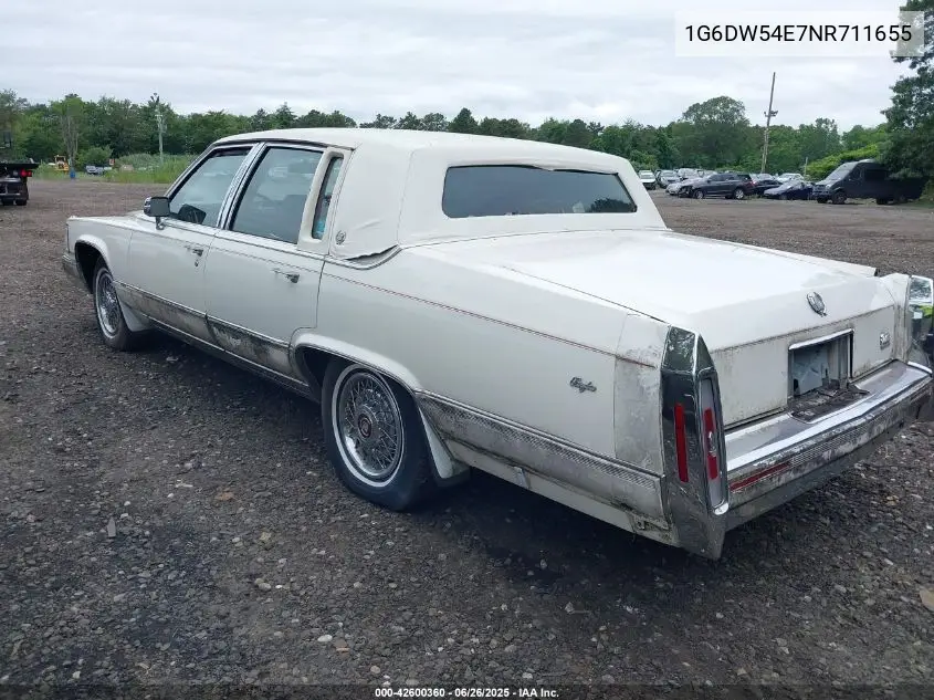 1992 Cadillac Brougham VIN: 1G6DW54E7NR711655 Lot: 42600360