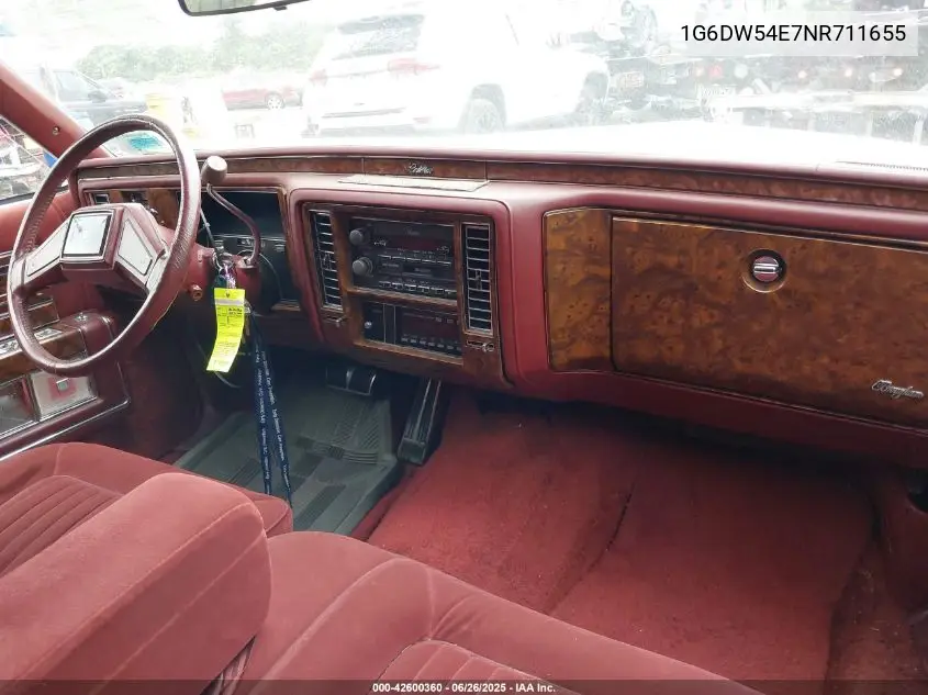 1992 Cadillac Brougham VIN: 1G6DW54E7NR711655 Lot: 42600360