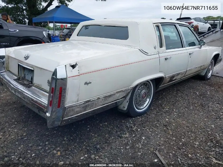 1992 Cadillac Brougham VIN: 1G6DW54E7NR711655 Lot: 42600360