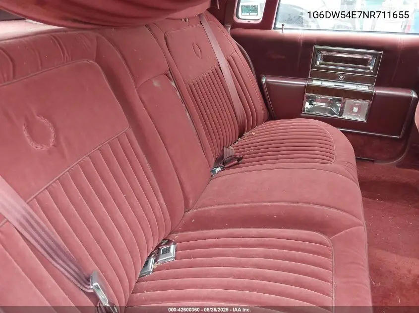 1992 Cadillac Brougham VIN: 1G6DW54E7NR711655 Lot: 42600360
