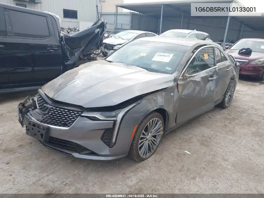 2020 Cadillac Ct4 Premium Luxury VIN: 1G6DB5RK1L0133001 Lot: 42046631