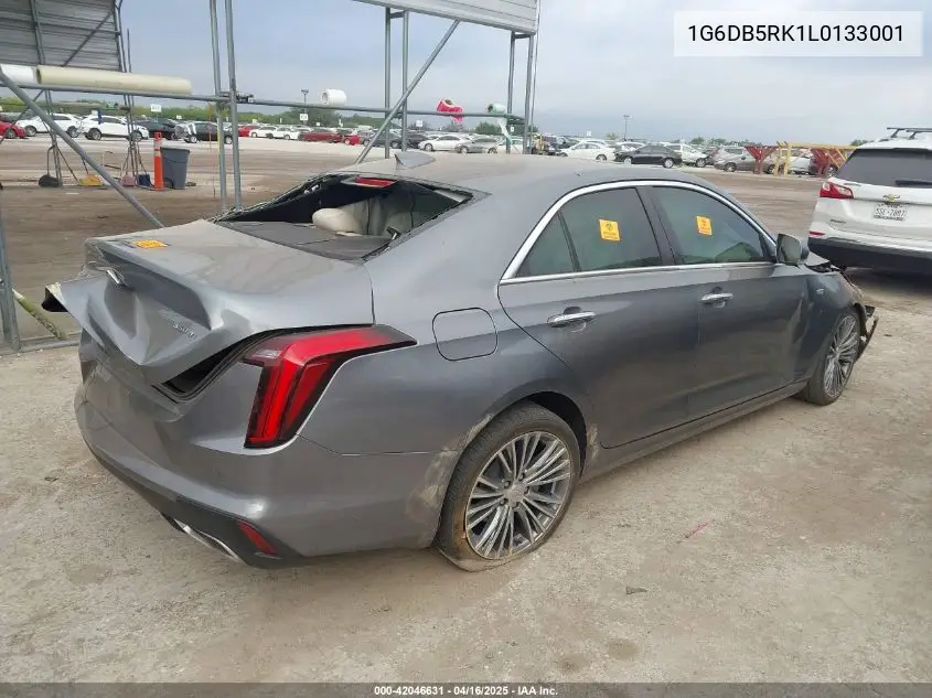 2020 Cadillac Ct4 Premium Luxury VIN: 1G6DB5RK1L0133001 Lot: 42046631