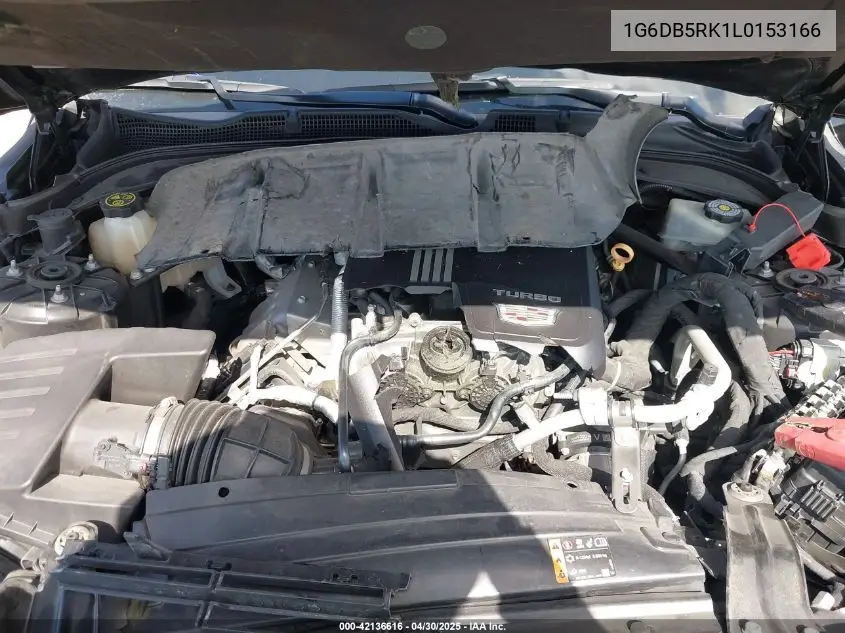 2020 Cadillac Ct4 Premium Luxury VIN: 1G6DB5RK1L0153166 Lot: 42136616