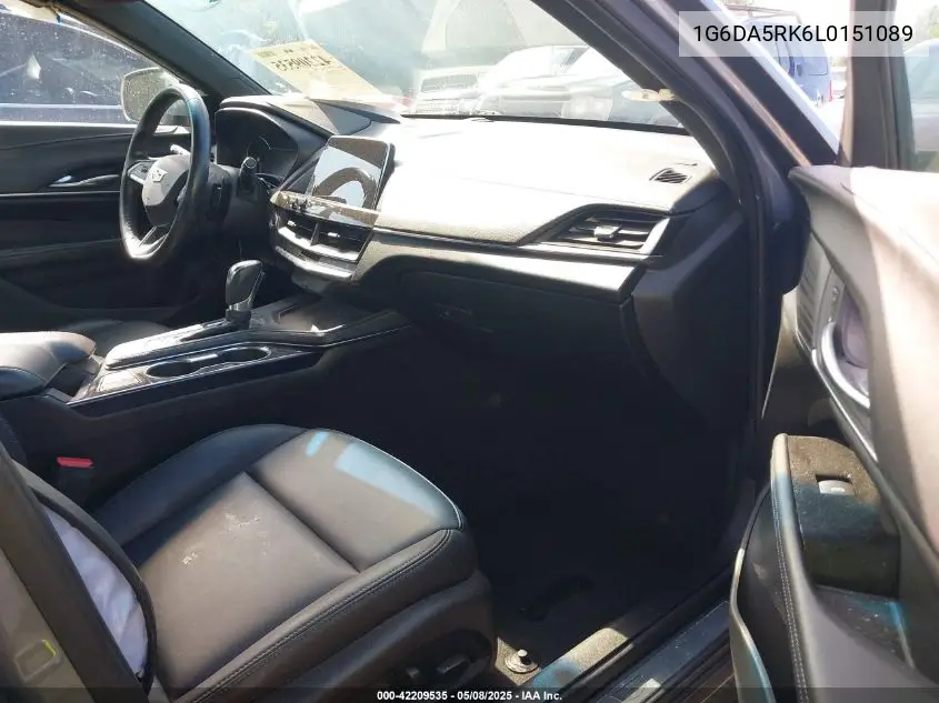 2020 Cadillac Ct4 Luxury VIN: 1G6DA5RK6L0151089 Lot: 42209535