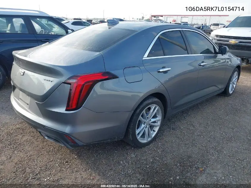2020 Cadillac Ct4 Luxury VIN: 1G6DA5RK7L0154714 Lot: 42258144