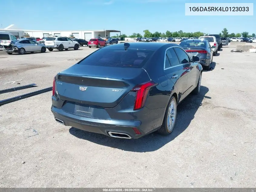 2020 Cadillac Ct4 Luxury VIN: 1G6DA5RK4L0123033 Lot: 42378035