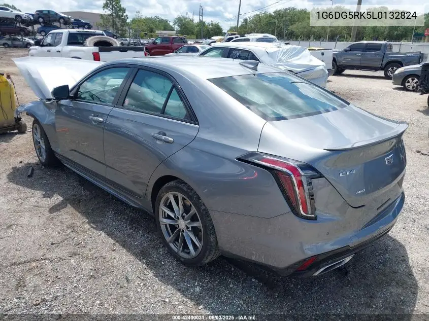 2020 Cadillac Ct4 Sport VIN: 1G6DG5RK5L0132824 Lot: 42400031