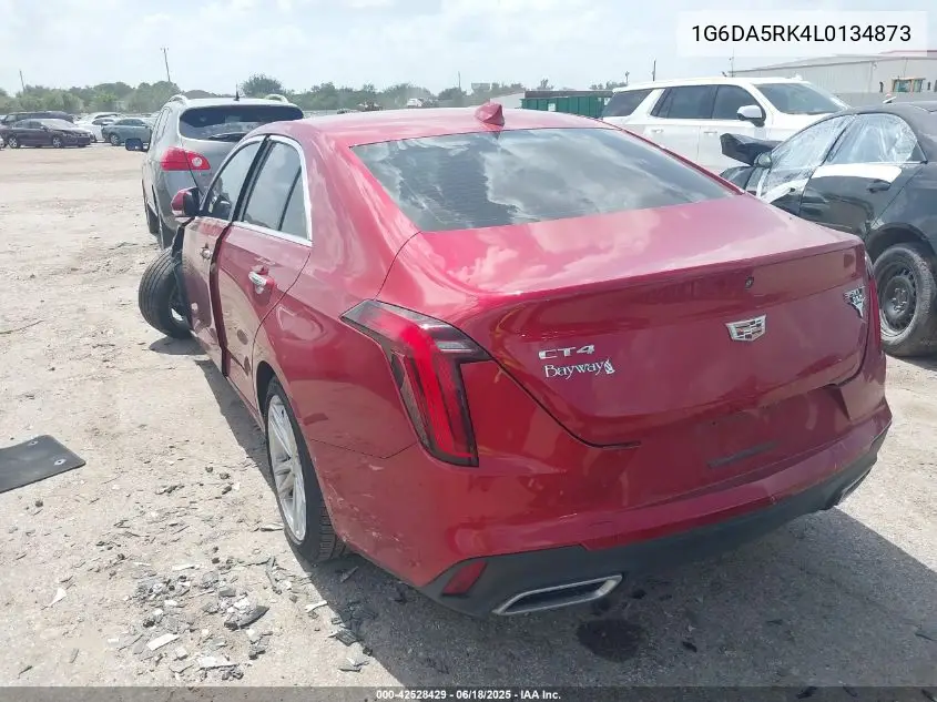 2020 Cadillac Ct4 Luxury VIN: 1G6DA5RK4L0134873 Lot: 42528429