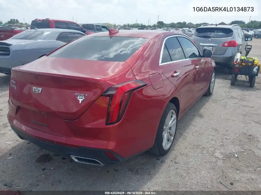 2020 Cadillac Ct4 Luxury VIN: 1G6DA5RK4L0134873 Lot: 42528429