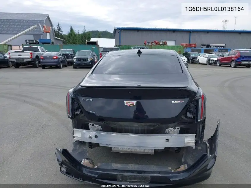 2020 Cadillac Ct4 V-Series VIN: 1G6DH5RL0L0138164 Lot: 42552975