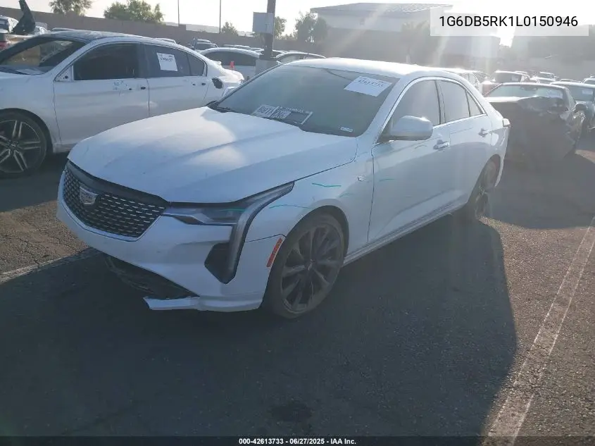2020 Cadillac Ct4 Premium Luxury VIN: 1G6DB5RK1L0150946 Lot: 42613733