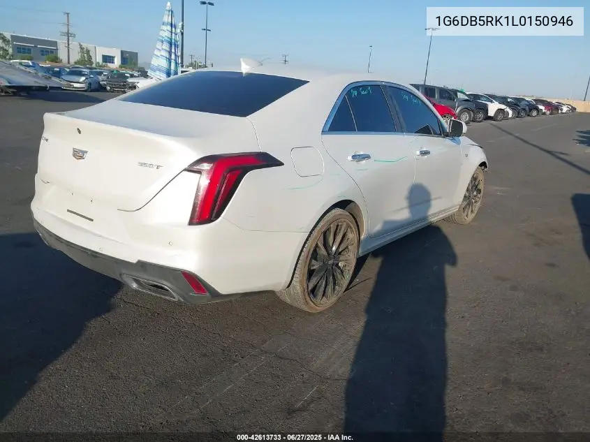 2020 Cadillac Ct4 Premium Luxury VIN: 1G6DB5RK1L0150946 Lot: 42613733