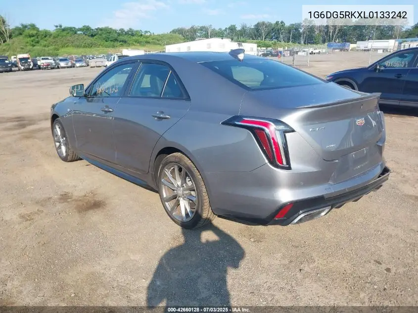 2020 Cadillac Ct4 Sport VIN: 1G6DG5RKXL0133242 Lot: 42660128