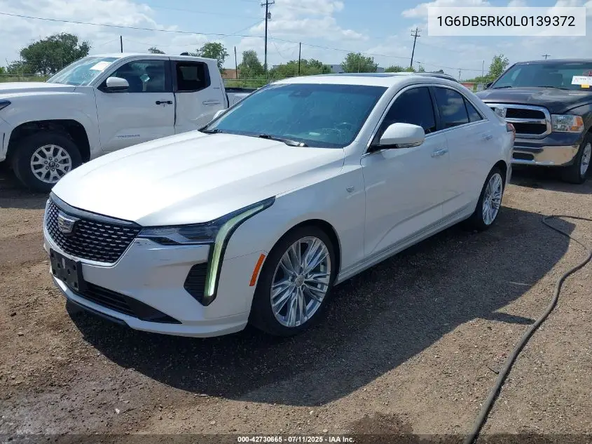 2020 Cadillac Ct4 Premium Luxury VIN: 1G6DB5RK0L0139372 Lot: 42730665