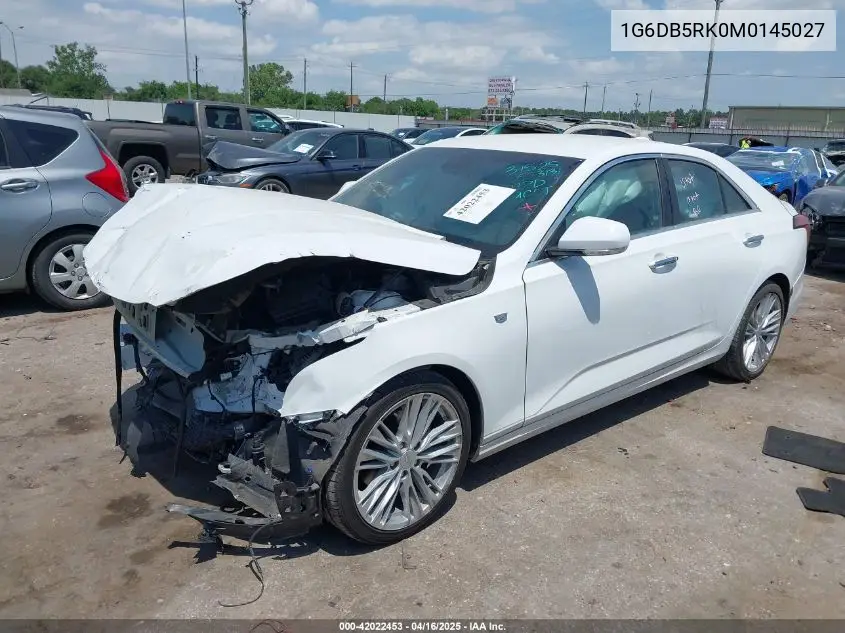 2021 Cadillac Ct4 Premium Luxury VIN: 1G6DB5RK0M0145027 Lot: 42022453