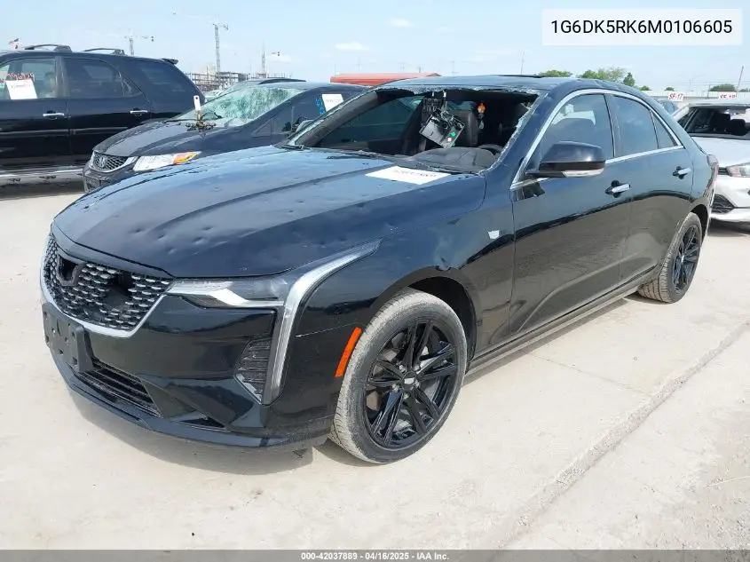 2021 Cadillac Ct4 Luxury VIN: 1G6DK5RK6M0106605 Lot: 42037889