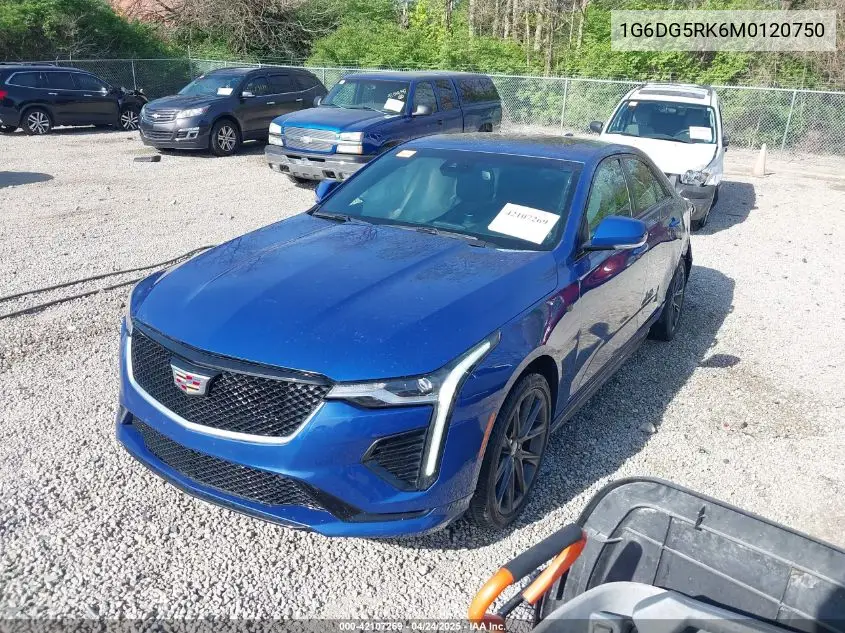 2021 Cadillac Ct4 Sport VIN: 1G6DG5RK6M0120750 Lot: 42107269