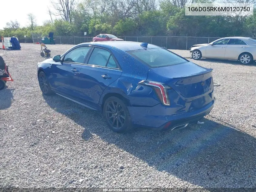2021 Cadillac Ct4 Sport VIN: 1G6DG5RK6M0120750 Lot: 42107269