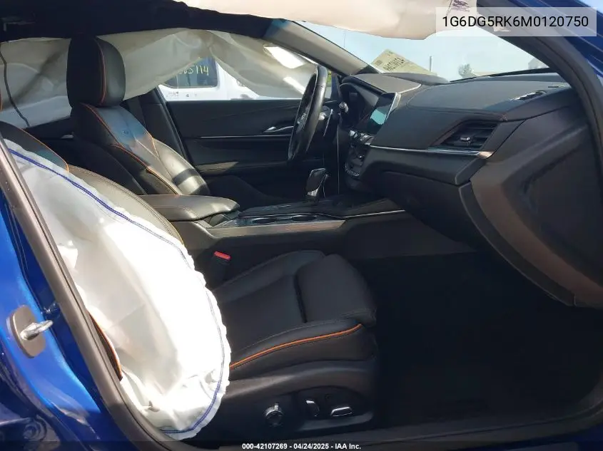 2021 Cadillac Ct4 Sport VIN: 1G6DG5RK6M0120750 Lot: 42107269
