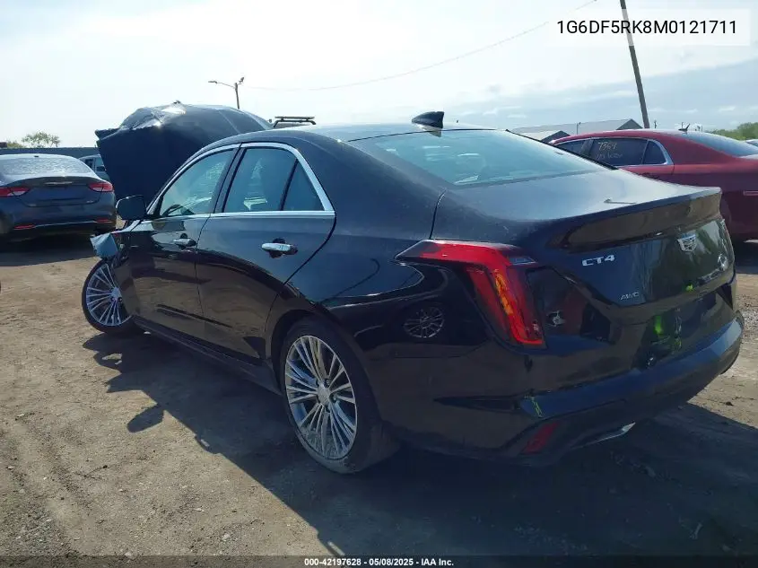 2021 Cadillac Ct4 Premium Luxury VIN: 1G6DF5RK8M0121711 Lot: 42197628