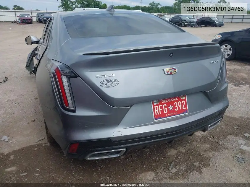 2021 Cadillac Ct4 Sport VIN: 1G6DC5RK3M0134763 Lot: 42353377