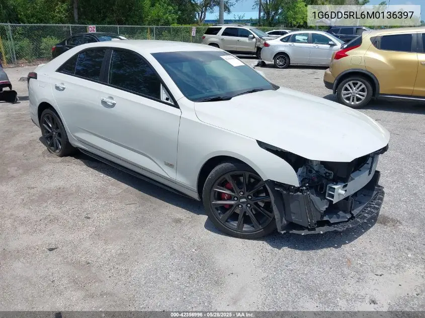 2021 Cadillac Ct4 V-Series VIN: 1G6DD5RL6M0136397 Lot: 42356996