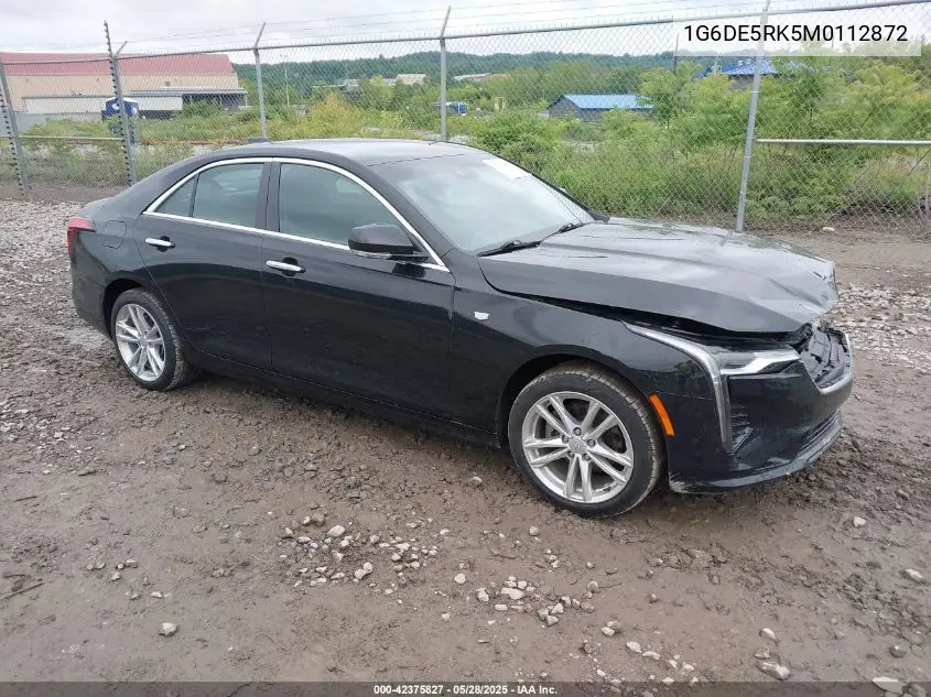2021 Cadillac Ct4 Luxury VIN: 1G6DE5RK5M0112872 Lot: 42375827