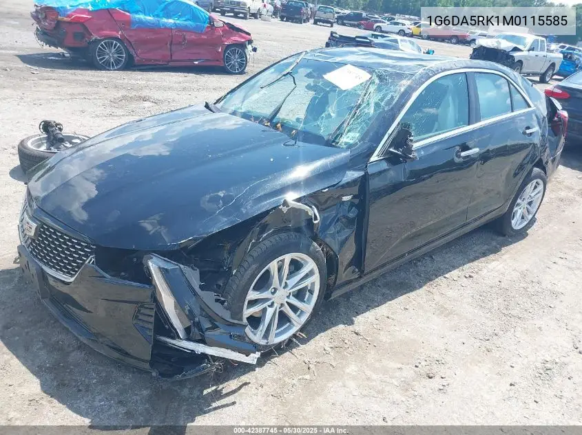 2021 Cadillac Ct4 Luxury VIN: 1G6DA5RK1M0115585 Lot: 42387745