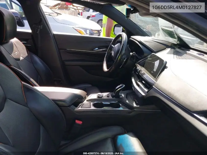 2021 Cadillac Ct4 V-Series VIN: 1G6DD5RL4M0127827 Lot: 42507374
