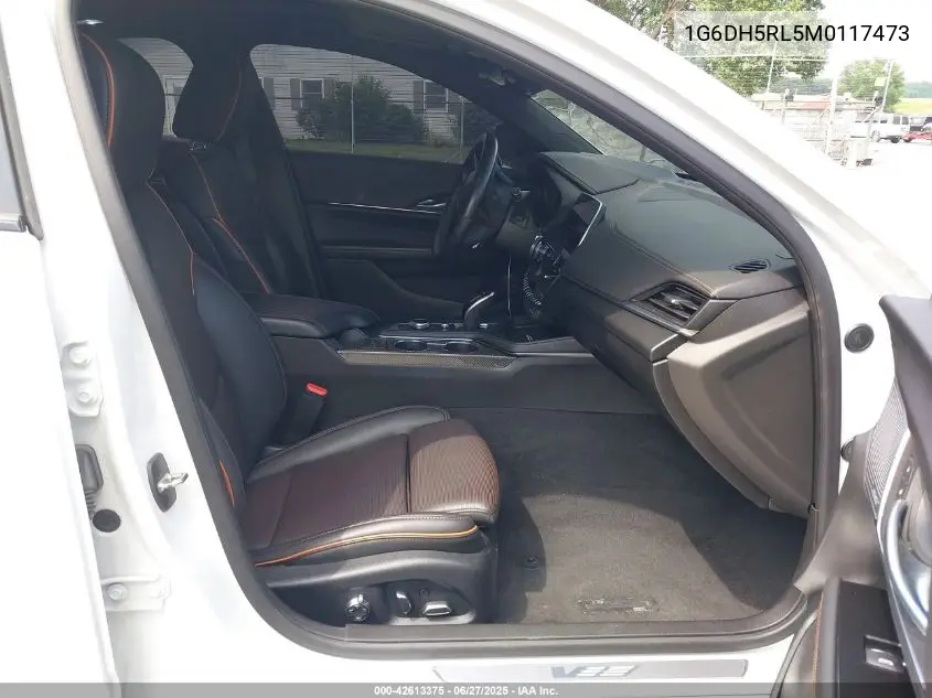 2021 Cadillac Ct4 V-Series VIN: 1G6DH5RL5M0117473 Lot: 42613375