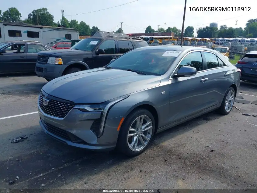 2021 Cadillac Ct4 Luxury VIN: 1G6DK5RK9M0118912 Lot: 42695579