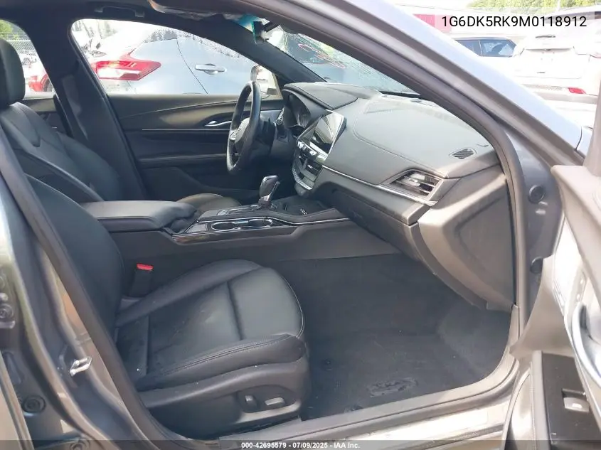 2021 Cadillac Ct4 Luxury VIN: 1G6DK5RK9M0118912 Lot: 42695579
