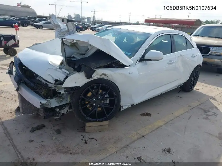2022 Cadillac Ct4 Premium Luxury VIN: 1G6DB5RK5N0107634 Lot: 42053131