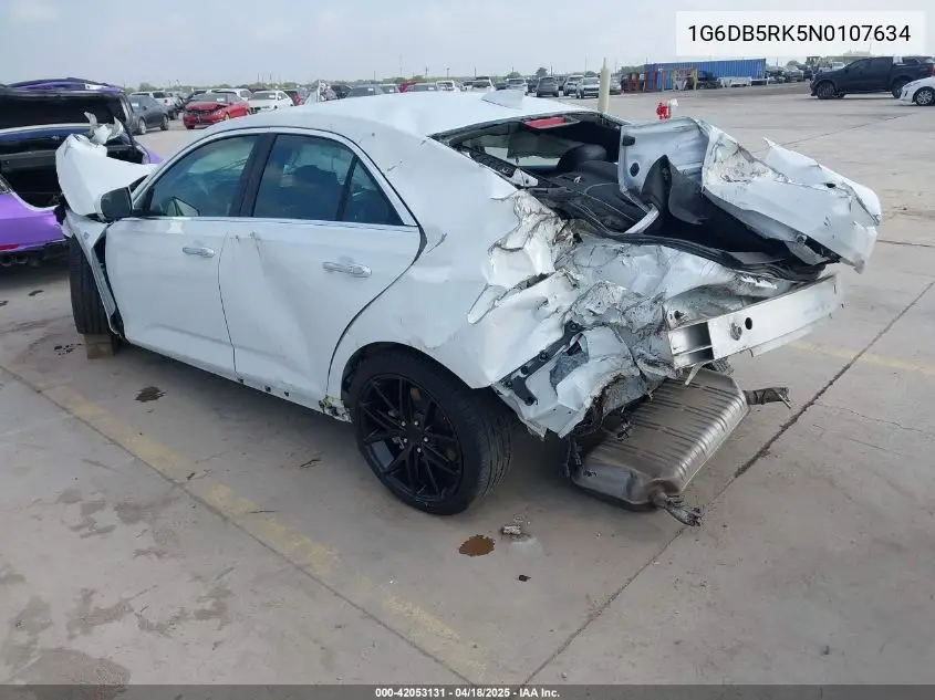 2022 Cadillac Ct4 Premium Luxury VIN: 1G6DB5RK5N0107634 Lot: 42053131