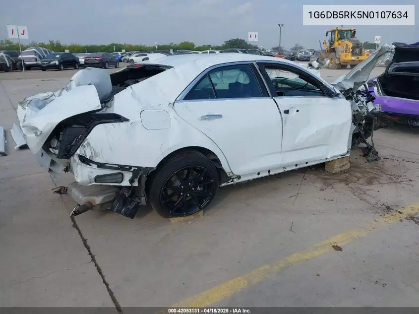 2022 Cadillac Ct4 Premium Luxury VIN: 1G6DB5RK5N0107634 Lot: 42053131