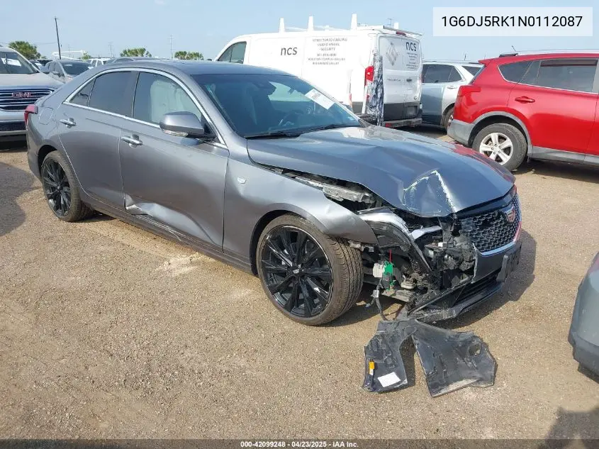 2022 Cadillac Ct4 Luxury VIN: 1G6DJ5RK1N0112087 Lot: 42099248