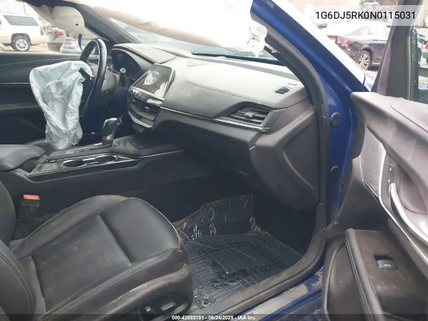 2022 Cadillac Ct4 Luxury VIN: 1G6DJ5RK0N0115031 Lot: 42583151