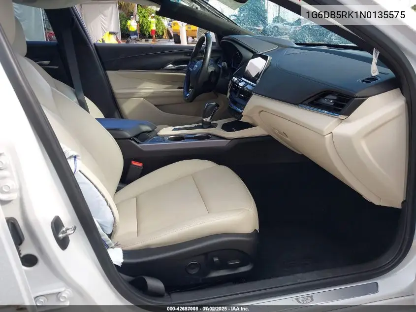 2022 Cadillac Ct4 Premium Luxury VIN: 1G6DB5RK1N0135575 Lot: 42657008
