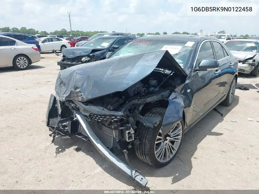2022 Cadillac Ct4 Premium Luxury VIN: 1G6DB5RK9N0122458 Lot: 42735514
