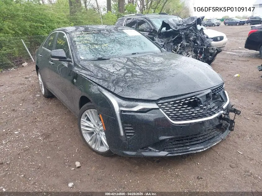 2023 Cadillac Ct4 Premium Luxury VIN: 1G6DF5RK5P0109147 Lot: 42124505