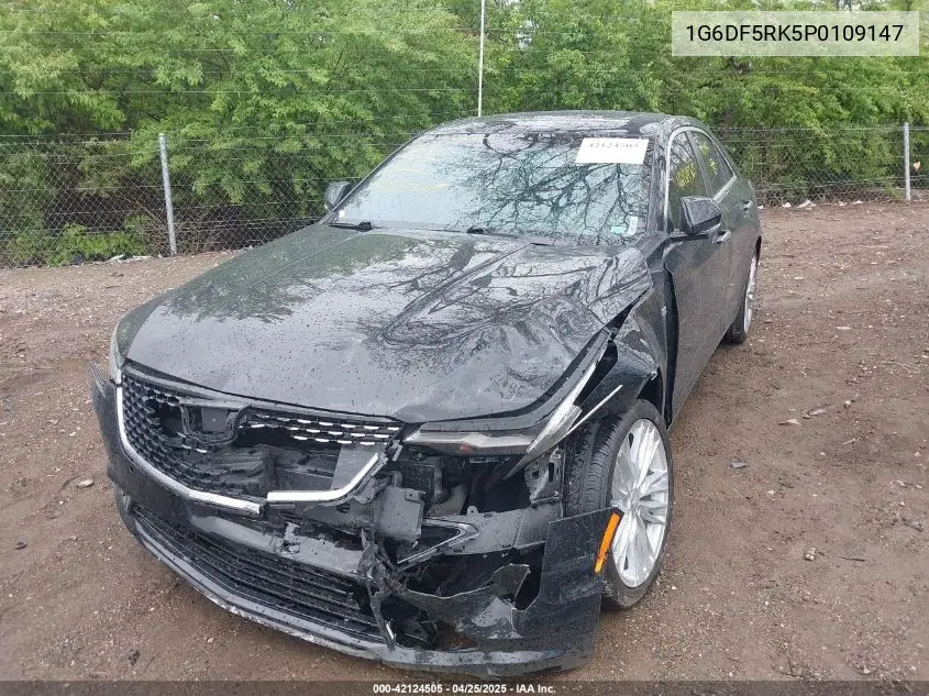 2023 Cadillac Ct4 Premium Luxury VIN: 1G6DF5RK5P0109147 Lot: 42124505