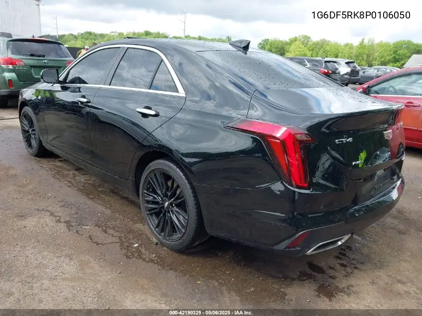 2023 Cadillac Ct4 Premium Luxury VIN: 1G6DF5RK8P0106050 Lot: 42190329