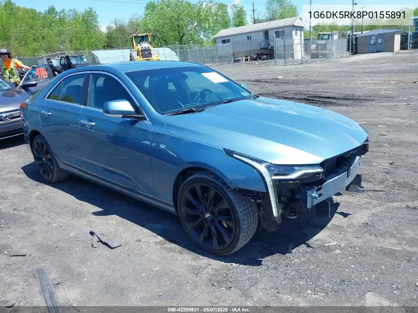 2023 Cadillac Ct4 Luxury VIN: 1G6DK5RK8P0155891 Lot: 42209931