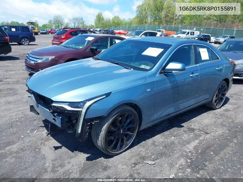 2023 Cadillac Ct4 Luxury VIN: 1G6DK5RK8P0155891 Lot: 42209931